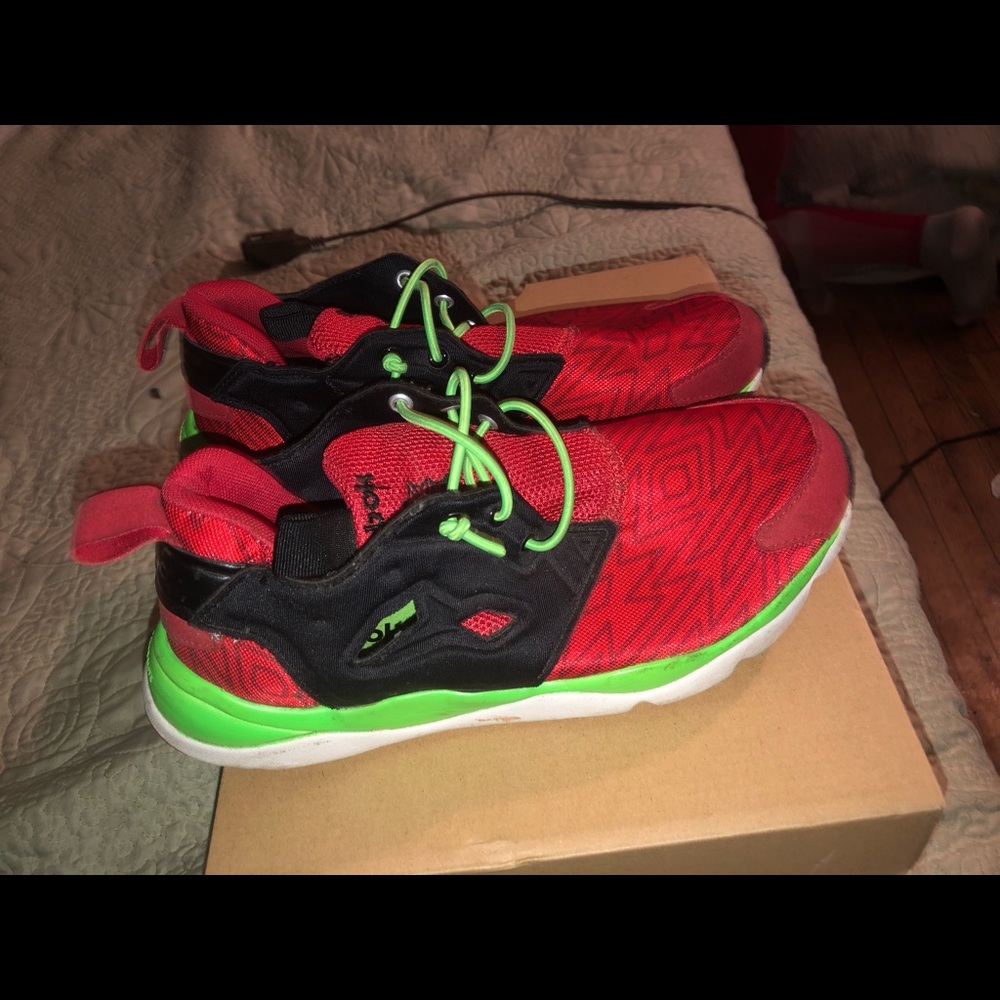 Reebok sneaker.